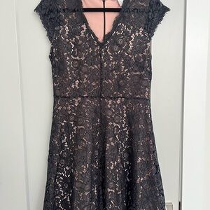 H&M Black Lace Midi Dress